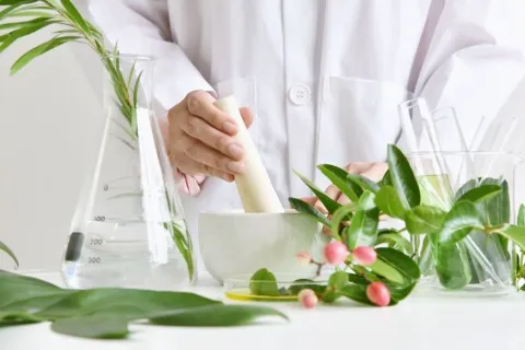 植物を調合する人